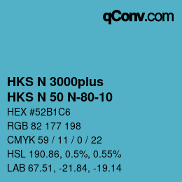 Farbcode: HKS N 3000plus - HKS N 50 N-80-10 | qconv.com