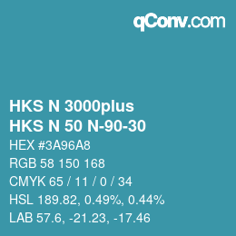 Farbcode: HKS N 3000plus - HKS N 50 N-90-30 | qconv.com