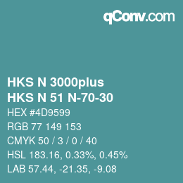 カラーコード: HKS N 3000plus - HKS N 51 N-70-30 | qconv.com