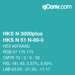 Color code: HKS N 3000plus - HKS N 51 N-80-0 | qconv.com