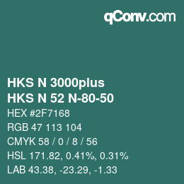 Farbcode: HKS N 3000plus - HKS N 52 N-80-50 | qconv.com