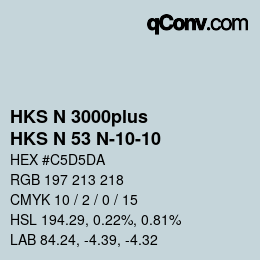 カラーコード: HKS N 3000plus - HKS N 53 N-10-10 | qconv.com