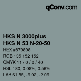 Farbcode: HKS N 3000plus - HKS N 53 N-20-50 | qconv.com