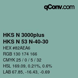 Farbcode: HKS N 3000plus - HKS N 53 N-40-30 | qconv.com