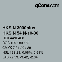 カラーコード: HKS N 3000plus - HKS N 54 N-10-30 | qconv.com