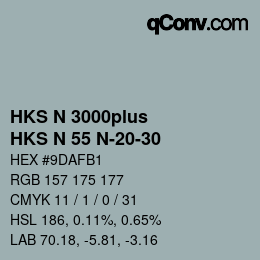 Farbcode: HKS N 3000plus - HKS N 55 N-20-30 | qconv.com