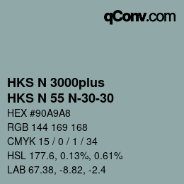 Código de color: HKS N 3000plus - HKS N 55 N-30-30 | qconv.com