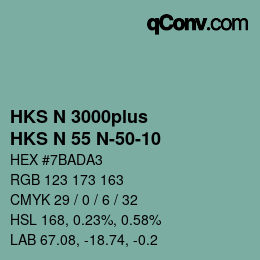 カラーコード: HKS N 3000plus - HKS N 55 N-50-10 | qconv.com