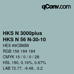 Color code: HKS N 3000plus - HKS N 56 N-30-10 | qconv.com