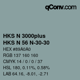 カラーコード: HKS N 3000plus - HKS N 56 N-30-30 | qconv.com
