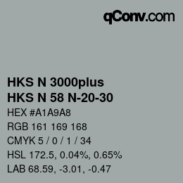 Farbcode: HKS N 3000plus - HKS N 58 N-20-30 | qconv.com