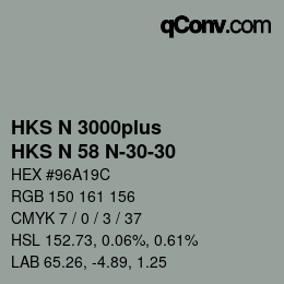 カラーコード: HKS N 3000plus - HKS N 58 N-30-30 | qconv.com