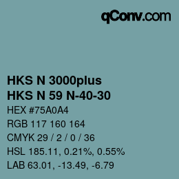 Farbcode: HKS N 3000plus - HKS N 59 N-40-30 | qconv.com