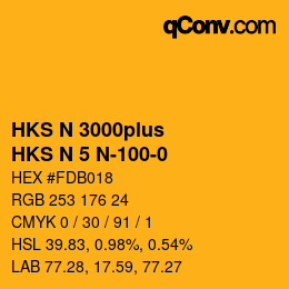 Farbcode: HKS N 3000plus - HKS N 5 N-100-0 | qconv.com