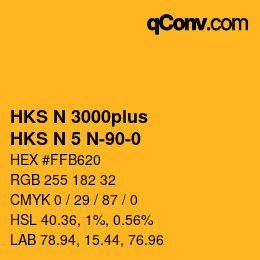 Farbcode: HKS N 3000plus - HKS N 5 N-90-0 | qconv.com