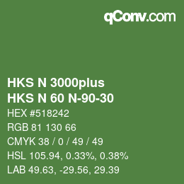 カラーコード: HKS N 3000plus - HKS N 60 N-90-30 | qconv.com