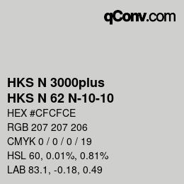 Farbcode: HKS N 3000plus - HKS N 62 N-10-10 | qconv.com