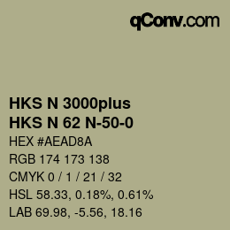 カラーコード: HKS N 3000plus - HKS N 62 N-50-0 | qconv.com