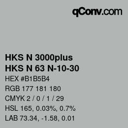 Farbcode: HKS N 3000plus - HKS N 63 N-10-30 | qconv.com