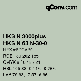 カラーコード: HKS N 3000plus - HKS N 63 N-30-0 | qconv.com