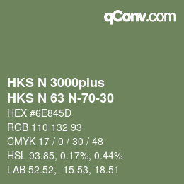 カラーコード: HKS N 3000plus - HKS N 63 N-70-30 | qconv.com
