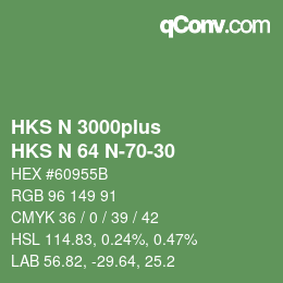 カラーコード: HKS N 3000plus - HKS N 64 N-70-30 | qconv.com