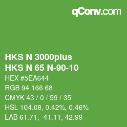 カラーコード: HKS N 3000plus - HKS N 65 N-90-10 | qconv.com