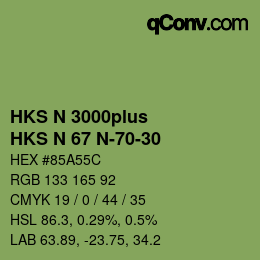 カラーコード: HKS N 3000plus - HKS N 67 N-70-30 | qconv.com
