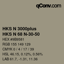 Color code: HKS N 3000plus - HKS N 68 N-30-50 | qconv.com