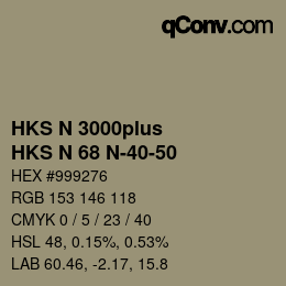 Color code: HKS N 3000plus - HKS N 68 N-40-50 | qconv.com