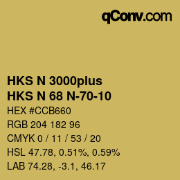 Farbcode: HKS N 3000plus - HKS N 68 N-70-10 | qconv.com