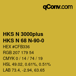 Farbcode: HKS N 3000plus - HKS N 68 N-90-0 | qconv.com