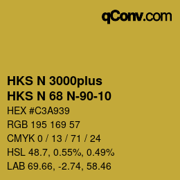 カラーコード: HKS N 3000plus - HKS N 68 N-90-10 | qconv.com
