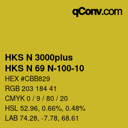 カラーコード: HKS N 3000plus - HKS N 69 N-100-10 | qconv.com