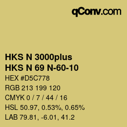 Farbcode: HKS N 3000plus - HKS N 69 N-60-10 | qconv.com