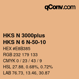 Farbcode: HKS N 3000plus - HKS N 6 N-50-10 | qconv.com