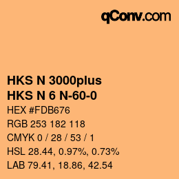 Farbcode: HKS N 3000plus - HKS N 6 N-60-0 | qconv.com