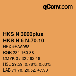 Farbcode: HKS N 3000plus - HKS N 6 N-70-10 | qconv.com