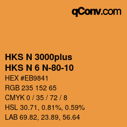 Código de color: HKS N 3000plus - HKS N 6 N-80-10 | qconv.com