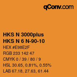 Farbcode: HKS N 3000plus - HKS N 6 N-90-10 | qconv.com