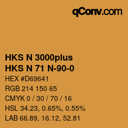 カラーコード: HKS N 3000plus - HKS N 71 N-90-0 | qconv.com