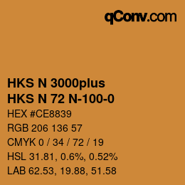 Farbcode: HKS N 3000plus - HKS N 72 N-100-0 | qconv.com