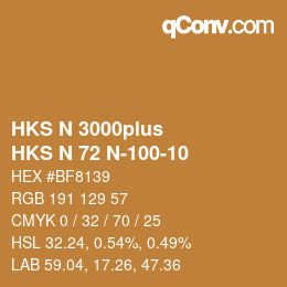 カラーコード: HKS N 3000plus - HKS N 72 N-100-10 | qconv.com