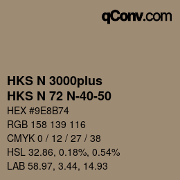 颜色代码: HKS N 3000plus - HKS N 72 N-40-50 | qconv.com