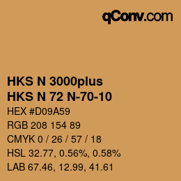 Código de color: HKS N 3000plus - HKS N 72 N-70-10 | qconv.com