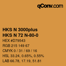 カラーコード: HKS N 3000plus - HKS N 72 N-80-0 | qconv.com