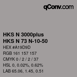 Color code: HKS N 3000plus - HKS N 73 N-10-50 | qconv.com