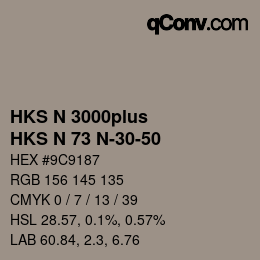 カラーコード: HKS N 3000plus - HKS N 73 N-30-50 | qconv.com