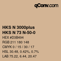 Farbcode: HKS N 3000plus - HKS N 73 N-50-0 | qconv.com