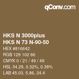 Farbcode: HKS N 3000plus - HKS N 73 N-90-50 | qconv.com